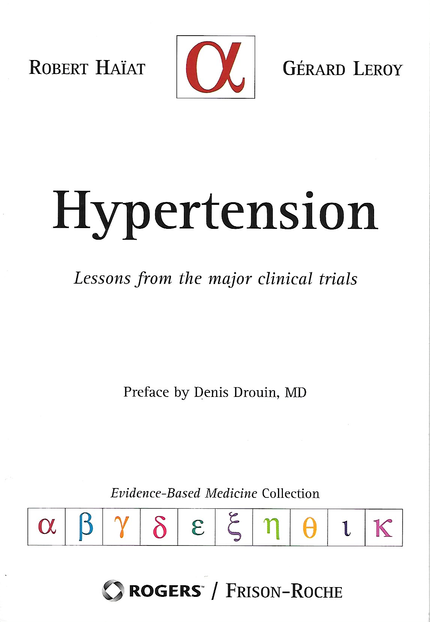 Hypertension - Robert Haïat, Gérard Leroy - Editions Frison-Roche